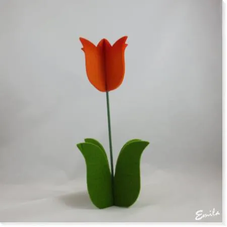 Filz-Tulpe ● Orange ● 30 cm
