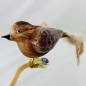 Preview: Emila_Weihnachtkugel_Vogel Braun_Naturfeder_1