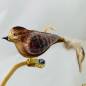 Preview: Emila_Weihnachtkugel_Vogel Braun_Naturfeder_3