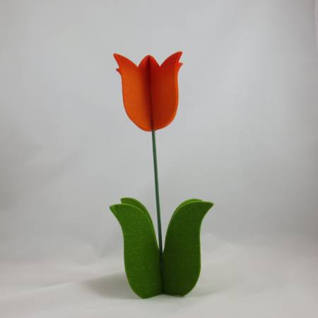 Preview: Filz-Tulpe ● Orange ● 30 cm