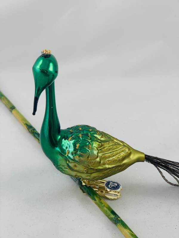 Emila_Weihnachtkugel_Vogel_Pfau_gruen_1