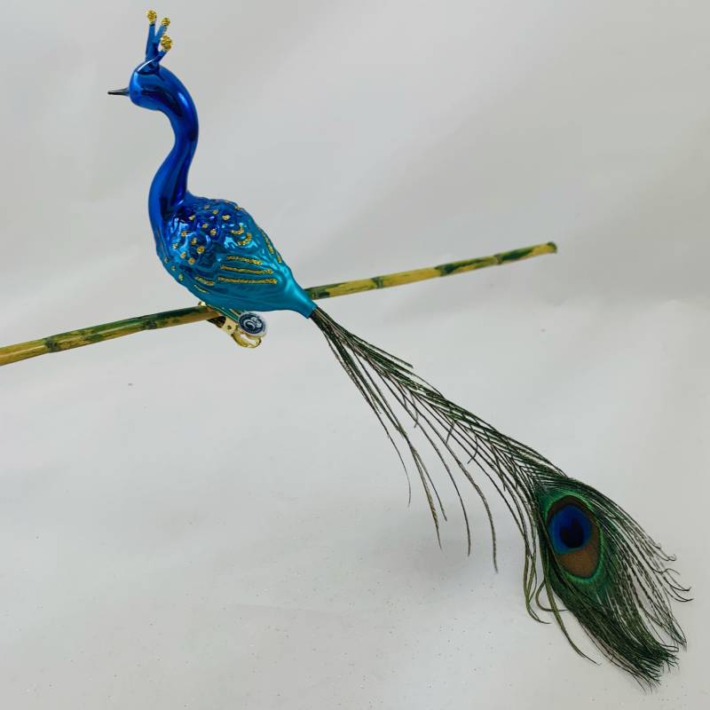 Emila_Weihnachtkugel_Vogel_Pfau_blau_2